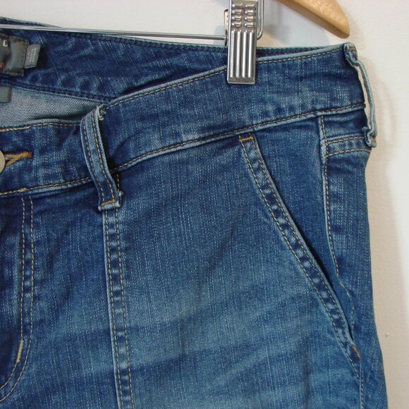 Torrid Crop Boyfriend Jeans Vintage Stretch Raw Hem Ankle Size 14 - Picture 5 of 12
